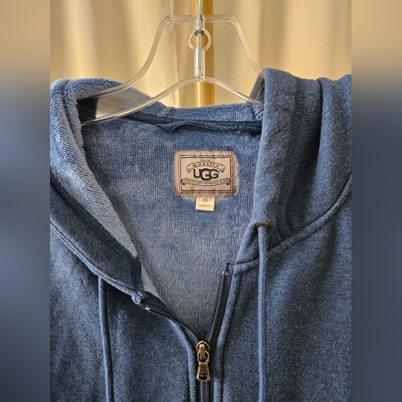 UGG Heathered Blue Full Zip Hoodie – Soft Lined – Size XS – Excellent Condition - Picture 3 of 4